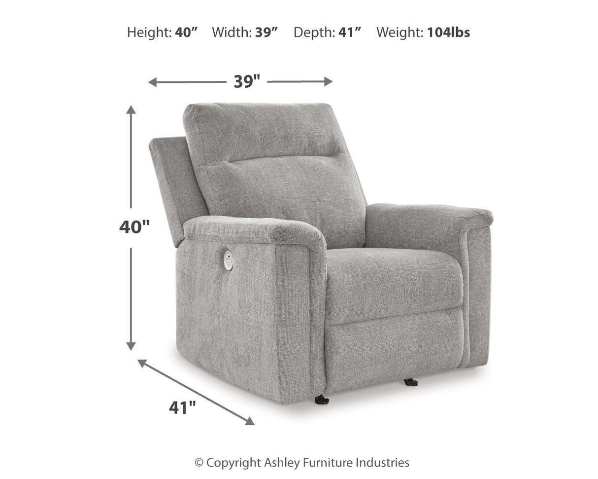 Barnsana Ash Power Reclining Sofa, Loveseat and Recliner from Ashley Furniture - Luna Furniture