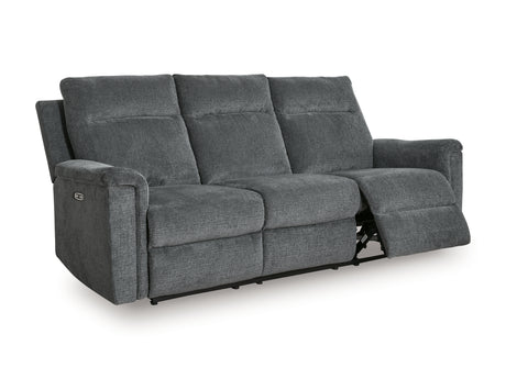 Barnsana Gravel Power Reclining Sofa from Ashley Furniture - Luna Furniture