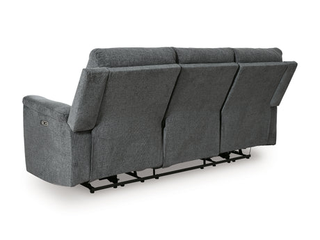 Barnsana Gravel Power Reclining Sofa from Ashley - Luna Furniture