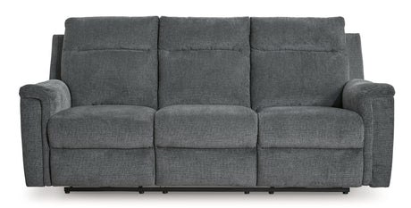 Barnsana Gravel Power Reclining Sofa from Ashley Furniture - Luna Furniture