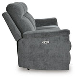 Barnsana Gravel Power Reclining Sofa, Loveseat and Recliner from Ashley Furniture - Luna Furniture
