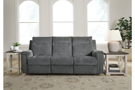 Barnsana Gravel Power Reclining Sofa, Loveseat and Recliner from Ashley - Luna Furniture