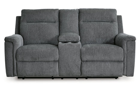 Barnsana Gravel Power Reclining Sofa, Loveseat and Recliner from Ashley - Luna Furniture