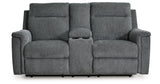 Barnsana Gravel Power Reclining Sofa, Loveseat and Recliner from Ashley Furniture - Luna Furniture