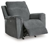 Barnsana Gravel Sofa, Loveseat and Recliner Power Reclining Living Room Set from Ashley Furniture - Luna Furniture
