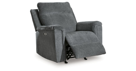Barnsana Gravel Power Recliner from Ashley Furniture - Luna Furniture