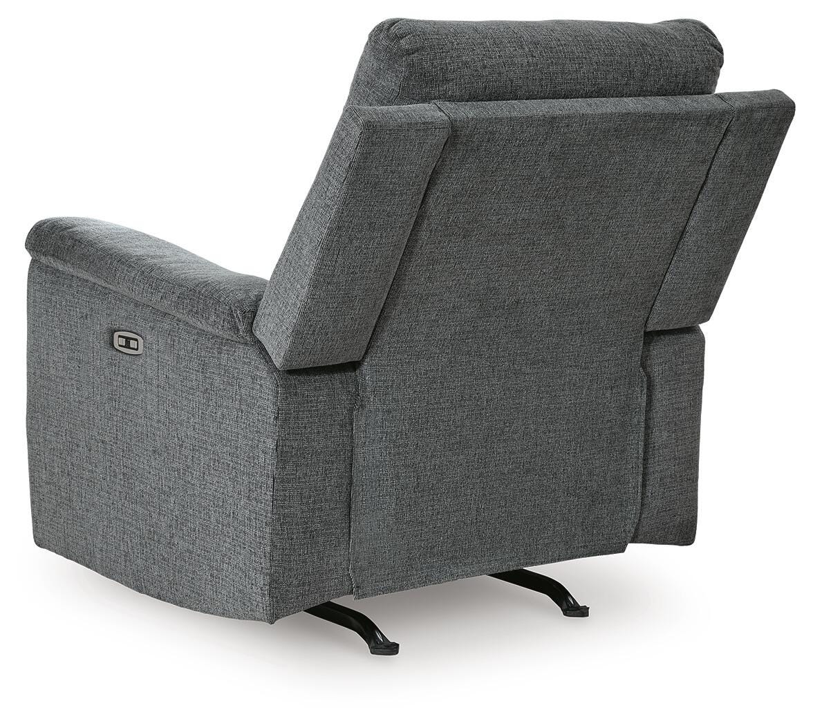 Barnsana Gravel Power Reclining Sofa, Loveseat and Recliner from Ashley Furniture - Luna Furniture