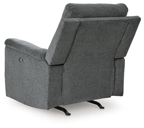 Barnsana Gravel Power Reclining Sofa, Loveseat and Recliner from Ashley Furniture - Luna Furniture