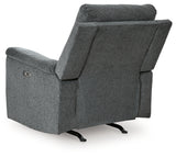 Barnsana Gravel Power Recliner from Ashley Furniture - Luna Furniture