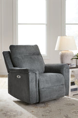 Barnsana Gravel Power Recliner from Ashley Furniture - Luna Furniture