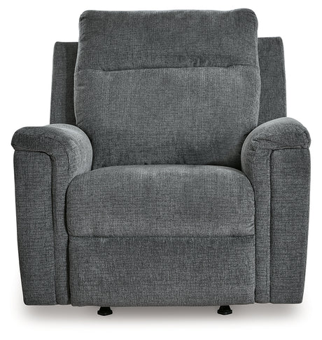 Barnsana Gravel Sofa, Loveseat and Recliner Power Reclining Living Room Set from Ashley Furniture - Luna Furniture