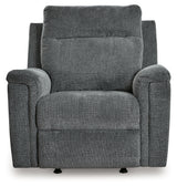 Barnsana Gravel Power Reclining Sofa, Loveseat and Recliner from Ashley Furniture - Luna Furniture