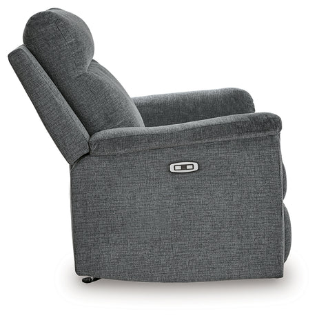 Barnsana Gravel Power Reclining Sofa, Loveseat and Recliner from Ashley Furniture - Luna Furniture