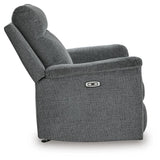 Barnsana Gravel Sofa, Loveseat and Recliner Power Reclining Living Room Set from Ashley Furniture - Luna Furniture