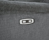 Barnsana Gravel Power Reclining Sofa, Loveseat and Recliner from Ashley Furniture - Luna Furniture