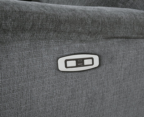 Barnsana Gravel Power Reclining Sofa, Loveseat and Recliner from Ashley Furniture - Luna Furniture