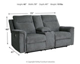 Barnsana Gravel Power Reclining Sofa, Loveseat and Recliner from Ashley Furniture - Luna Furniture