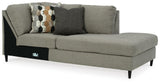 Santasia Granite Right-Arm Facing Corner Chaise from Ashley - Luna Furniture