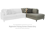 Santasia Granite Right-Arm Facing Corner Chaise from Ashley - Luna Furniture