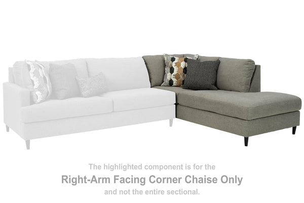 Santasia Granite Right-Arm Facing Corner Chaise