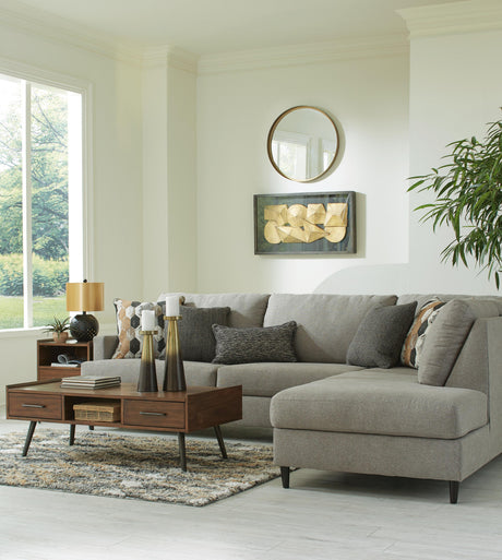 Santasia Granite 2-Piece Sectional with Right Chaise from Ashley - Luna Furniture