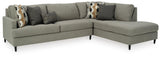 Santasia Granite 2-Piece Sectional with Chaise from Ashley - Luna Furniture