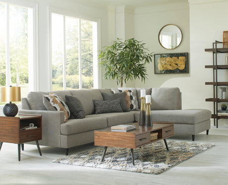 Santasia Granite 2-Piece Sectional with Right Chaise from Ashley - Luna Furniture