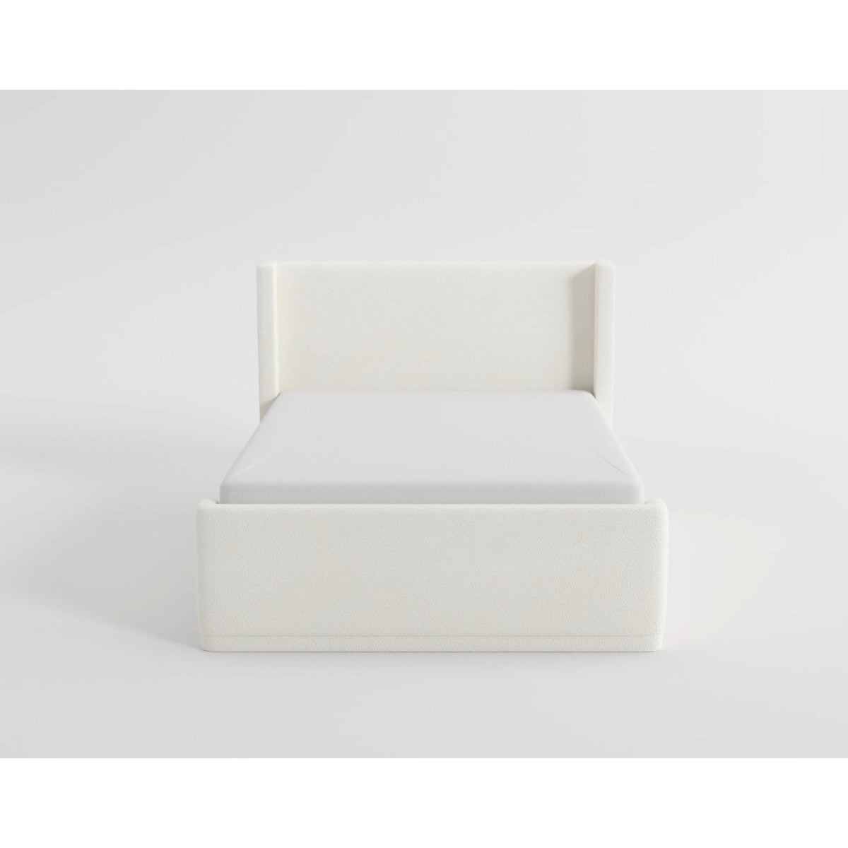 Carmel Light Gray Eastern King Upholstered Platform Bed from Homelegance - Luna Furniture