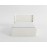 Carmel Light Gray Eastern King Upholstered Platform Bed from Homelegance - Luna Furniture