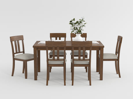 Prineville Cherry 7-Piece Pack Dinette Set from Homelegance - Luna Furniture