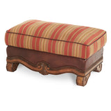 Tuscano Biscotti Leather/fabric Ottoman from Michael Amini - Luna Furniture