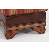 Tuscano Biscotti Leather/fabric Ottoman from Michael Amini - Luna Furniture