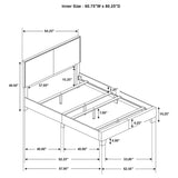 Boyd Ivory Upholstered Queen Bed with Nailhead Trim from Coaster - Luna Furniture