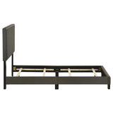 Boyd Charcoal Upholstered Twin Bed with Nailhead Trim from Coaster - Luna Furniture