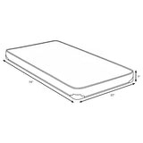 Drover White 7-inch Twin Foam Mattress with Built-in Bunkie Board from Coaster - Luna Furniture