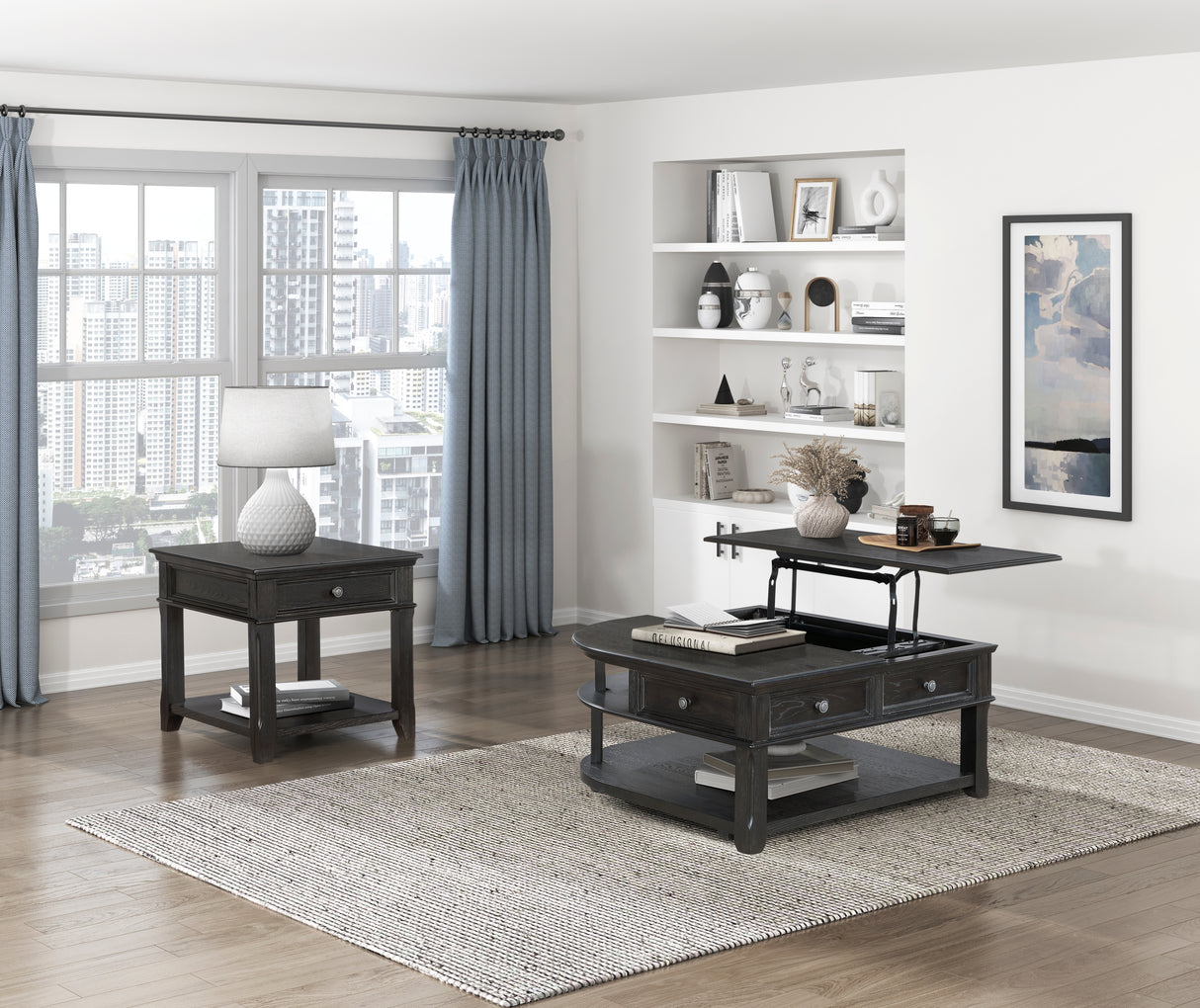 3503BK-01 Lift Top Cocktail Table from Homelegance - Luna Furniture