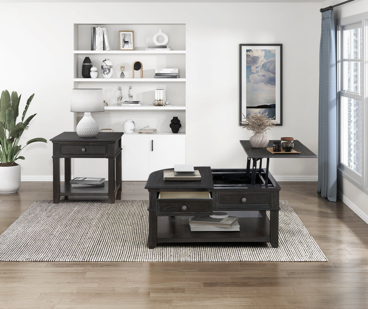 3503BK-04 End Table from Homelegance - Luna Furniture