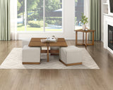 Sienna Brown/Light Gray Coctail Table from Homelegance - Luna Furniture