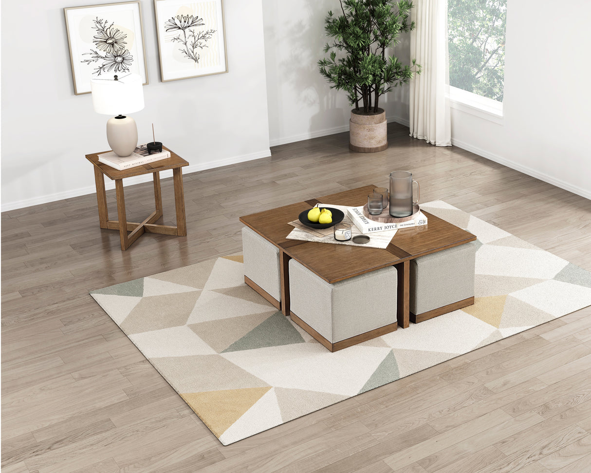 Sienna CollectionBrown End Table from Homelegance - Luna Furniture