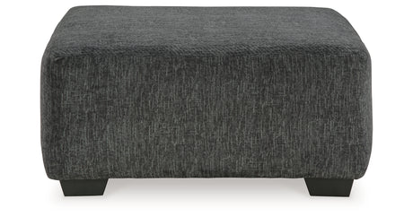 Biddeford 2-Piece Sectional with Ottoman in Shadow from Ashley - Luna Furniture