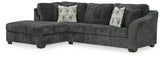 Biddeford Shadow 2-Piece LAF Chaise Sleeper Sectional from Ashley Furniture - Luna Furniture