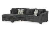 Biddeford Shadow 2-Piece LAF Chaise Sectional from Ashley - Luna Furniture