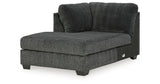 Biddeford Shadow 2-Piece Sectional and Oversized Swivel Accent Chair from Ashley - Luna Furniture