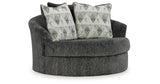 Biddeford Shadow 2-Piece Sectional and Oversized Swivel Accent Chair from Ashley - Luna Furniture