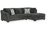 Biddeford Shadow 2-Piece RAF Chaise Sectional from Ashley - Luna Furniture