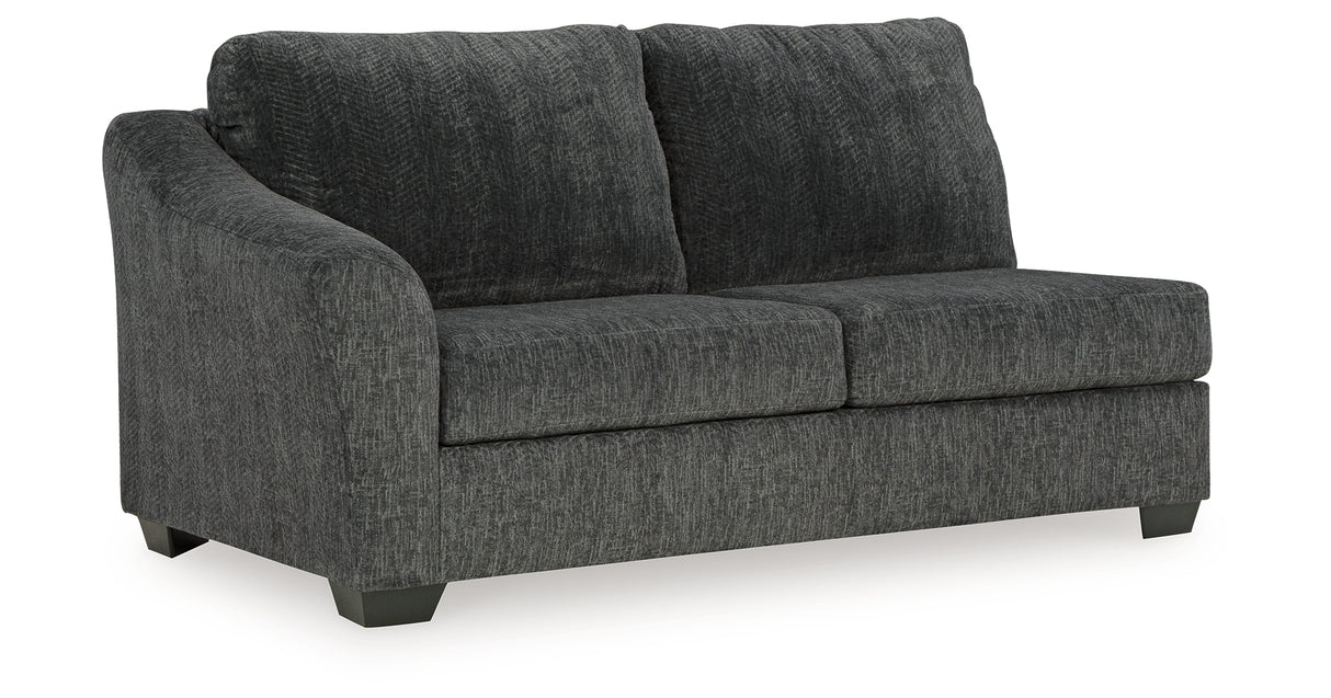Biddeford Ebony Left-Arm Facing Full Sofa Sleeper from Ashley - Luna Furniture