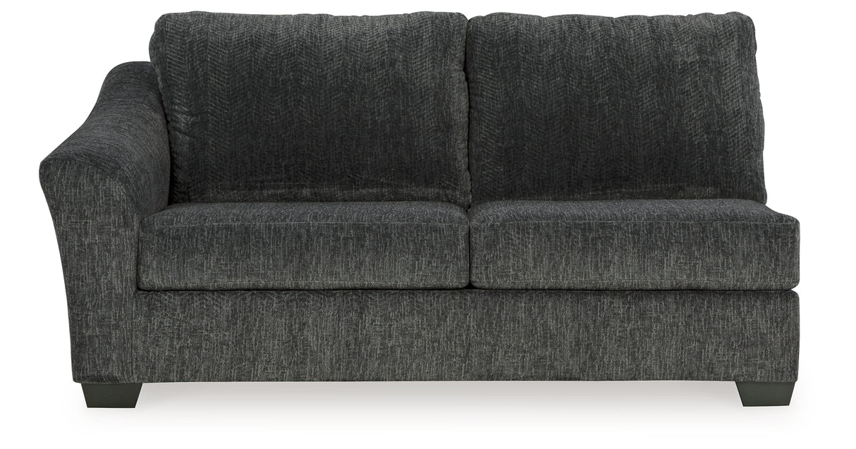 Biddeford Ebony Left-Arm Facing Sofa from Ashley - Luna Furniture