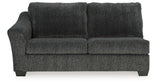 Biddeford Ebony Left-Arm Facing Sofa from Ashley - Luna Furniture