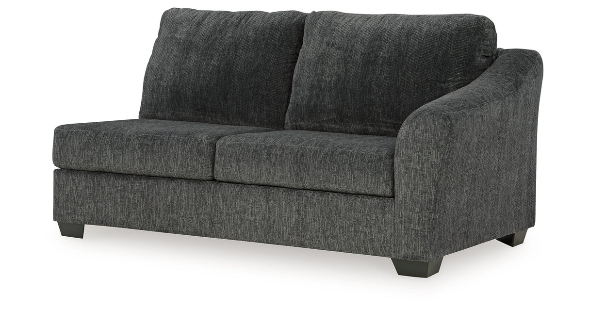 Biddeford Shadow 2-Piece Sectional and Oversized Swivel Accent Chair from Ashley - Luna Furniture