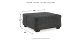 Biddeford 2-Piece Sectional with Ottoman in Shadow from Ashley Furniture - Luna Furniture